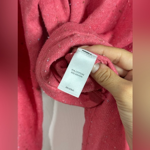 J. Jill Womens Tunic Sweater Pink Long Sleeve Lightweight Textured Size XS - Picture 6 of 8